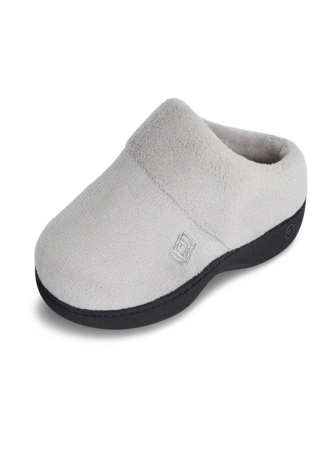 isotoner Women's Classic Clog Slippers with Memory Foam Comfort and Non-slip Sole Slipper, Light Grey, 7.5-8 - Image 1